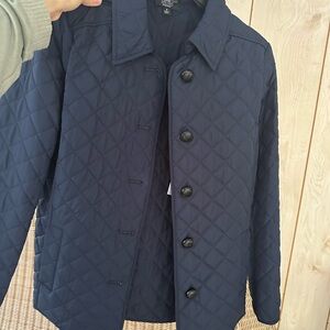Navy Quilted Jacket